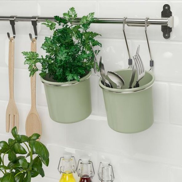 5 Li Kanca Metal Renk IKEA 7 Cm Çelik Kanca 5 Li Mutfak Raf Kancası-Dekorasyonu - 2