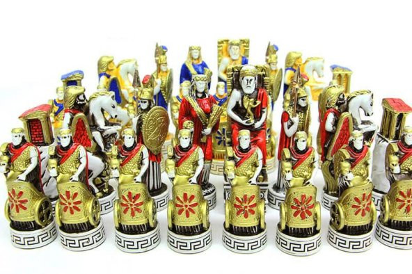 Satranç Taşı Polyester Büyükboy Athena Dekoratif Hediyelik - Resim 3