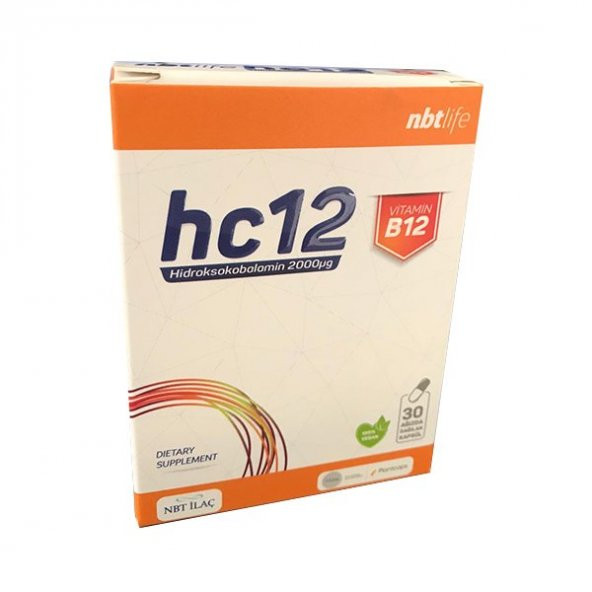 NBT Life hc12 B12 İçeren 30 Kapsül