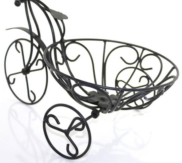 Ferforje Bisiklet Çiçeklik Dekoratif Hediyelik - Resim 3