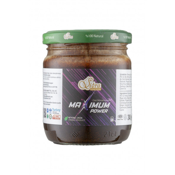 3 Adet Sidra Maximum Power 240 gr Macun (16 SERVİS) Unisex Orjinal - 3