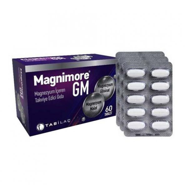 Magnimore Gm Magnezyum 60 Tablet ürün görseli 1