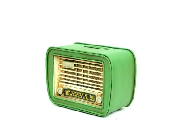 Dekoratif Metal Radyo Kumbara Vintage Hediyelik - Resim 2