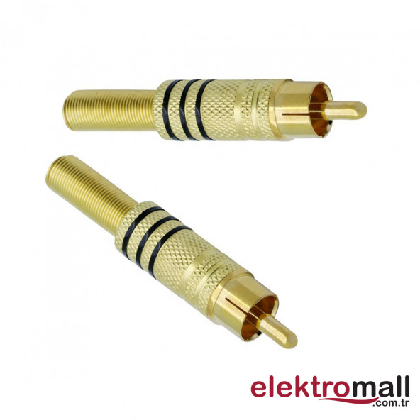 RCA ERKEK GOLD KONNEKTÖR (Siyah)