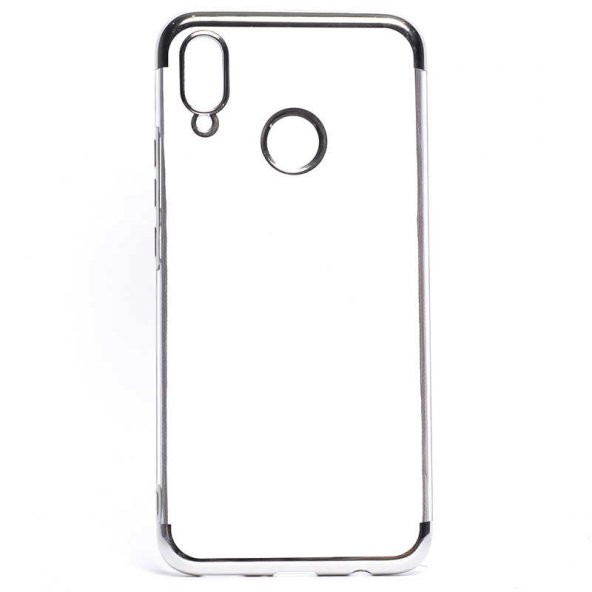 Huawei P Smart Plus Kılıf İnce Köşeleri Renkli Şeffaf Silikon - 9