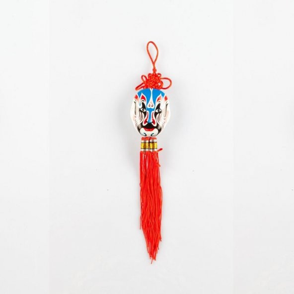 Feng Shui Düğüm Maske Mavi Çin Şans Duvar Süsü