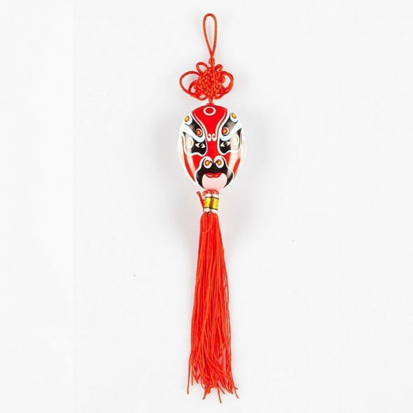 Feng Shui Düğüm Maske Kırmızı Çin Şans Duvar Süsü