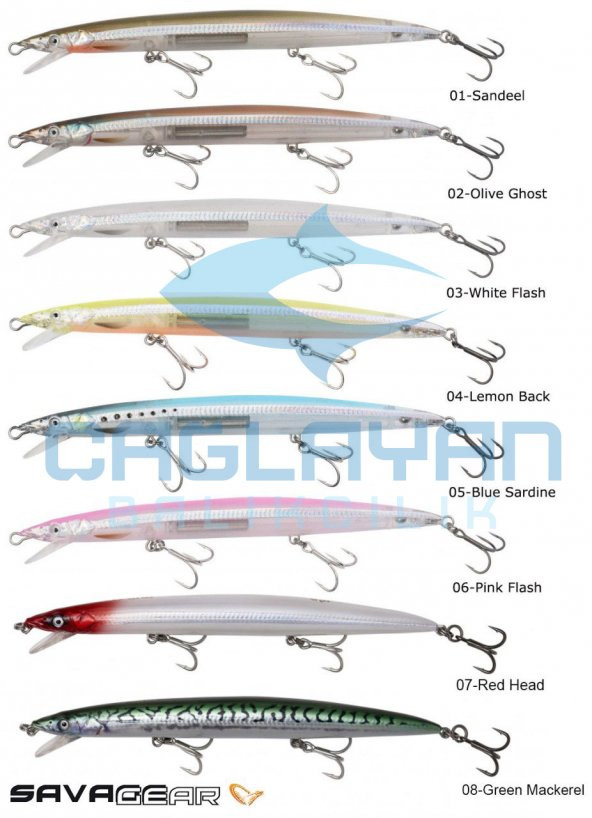 Savage gear Sandeel Jerk Minnow 145 14g  Suni Yem 02-Olive Ghost - Resim 2