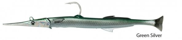 Savage gear Needlefish Pulsetail 2+1 30 cm 105g Suni Yem Green Silver ürün görseli 1