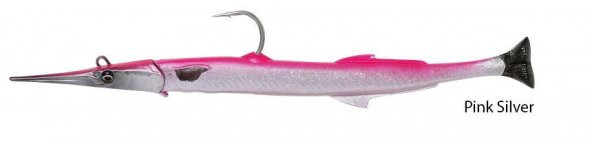 Savage gear Needlefish Pulsetail 2+1 30 cm 105g Suni Yem Pink Silver