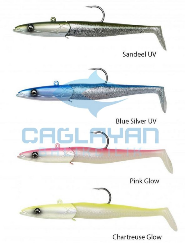 Savage gear Sandeel 20 cm 265 gr 2+1 Suni Yem Sandeel UV - 2