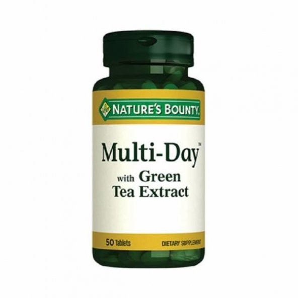 Natures Bounty Multi Day with Green Tea 50 Tablet