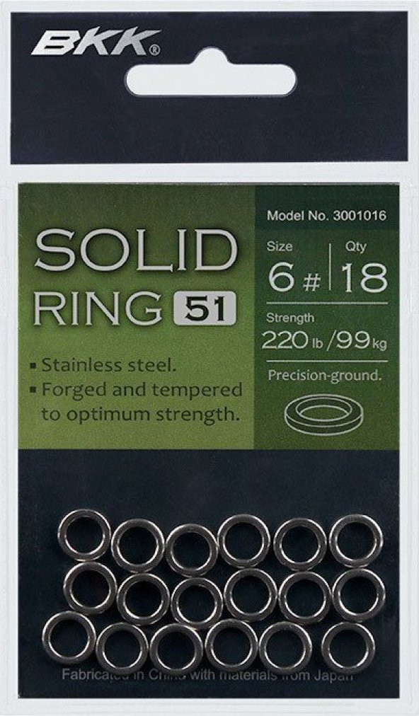 BKK Solid Ring-51 5 18 Pcs