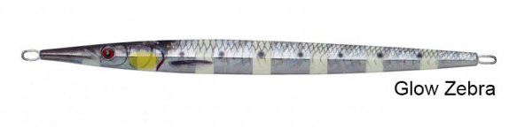 Savage gear 3D Needle Jig 120 gr 21,5 cm Suni Yem Glow Zebra ürün görseli 1