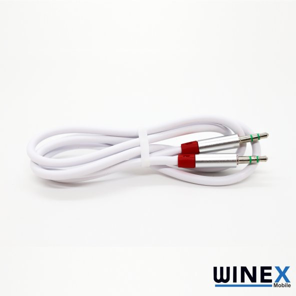 Winex AX42 Gfz 3.5mm Aux to Aux Kablo 1m Beyaz - 2