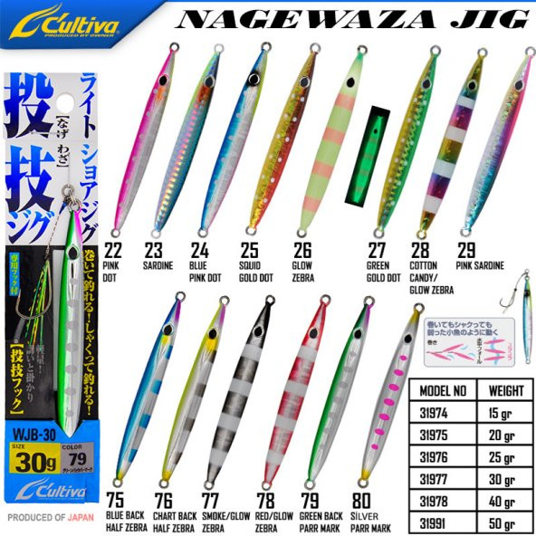 Cultiva 31991 Nagewaza Jig 50g-79 - 1