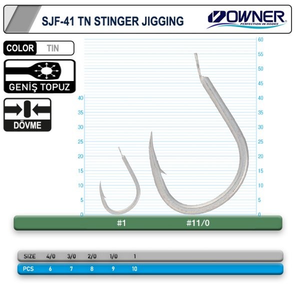 Owner 11699 Stinger Jigging Jig İğnesi - 1 - 2