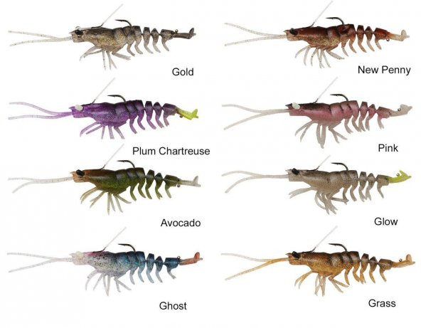 Savage Gear 3D Shrimp Weedless 9 cm 7 gr Suni Yem Glow - 4