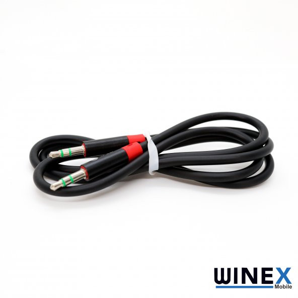 Winex AX42 Gfz 3.5mm Aux Kablo 1m Siyah - 2