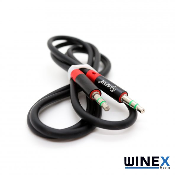 Winex AX42 Gfz 3.5mm Aux Kablo 1m Siyah - 3