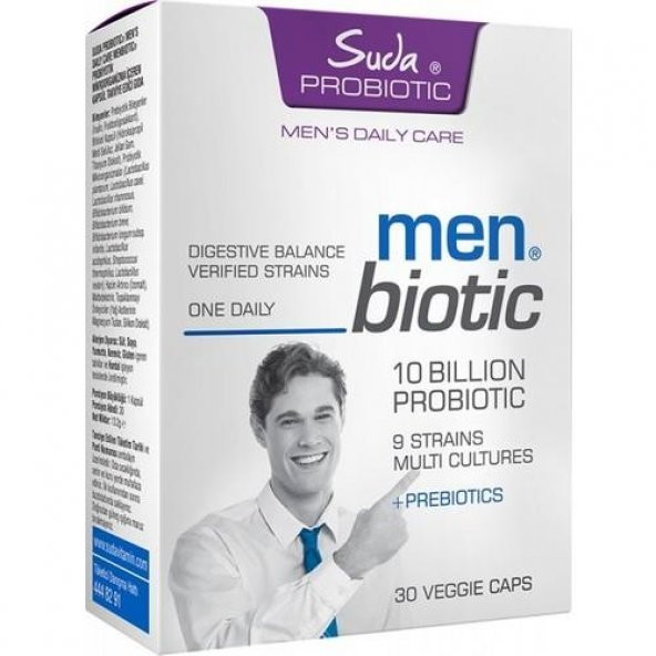 Suda Probıotıc Men Biotic 30 Veggie Kapsül 8681571351528