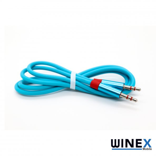 Winex AX42 Gfz 3.5mm Aux Kablo 1m Mavi - 2