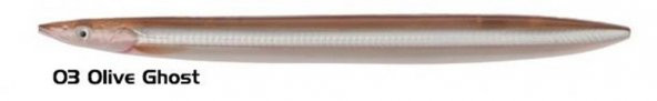 Savage gear B-SG Line Thru Sandeel 175mm 40g 03-Olive Ghost ürün görseli 1