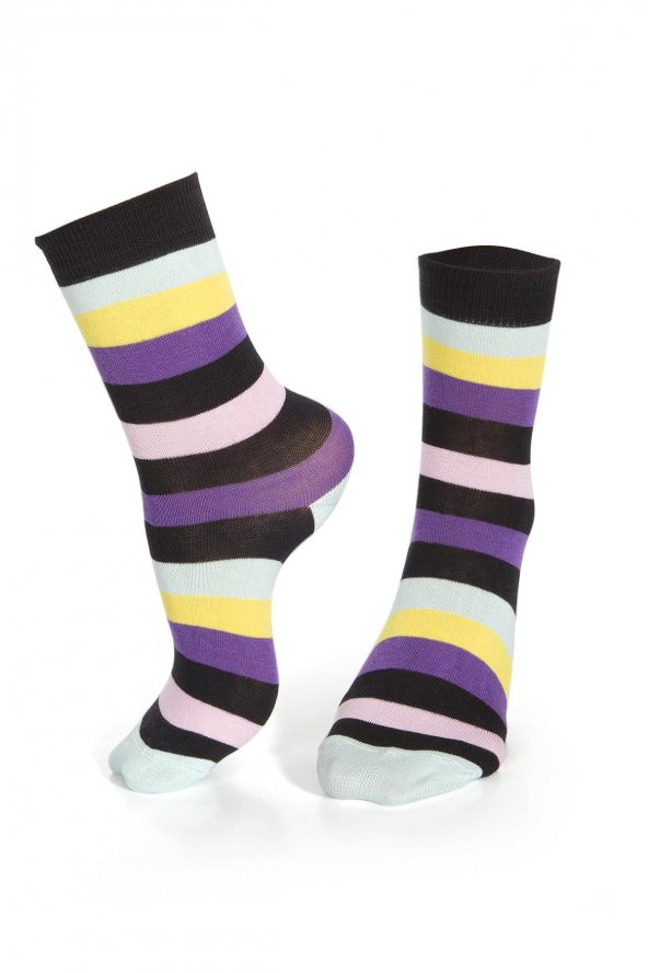 Miorre Desenli Pamuk Bayan Çorap - Resim 9