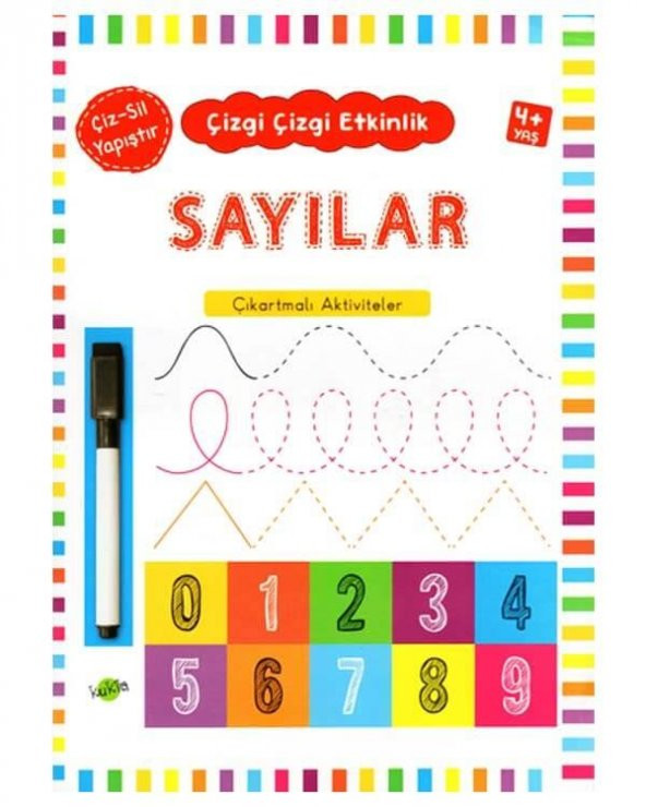 Sayılar Çizgi Çizgi Etkinlik 4+ Yaş Kukla Yayınları ürün görseli 1