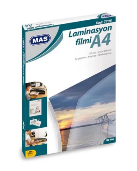 Mas Laminasyon Filmi A4