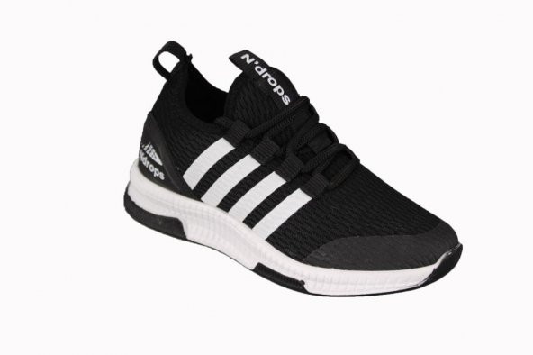 YAZKIŞ Çocuk Gri Beyaz Yan Çizgili Bağcıksız Günlük Spor Ayakkabı - 2