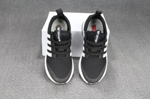 YAZKIŞ Çocuk Gri Beyaz Yan Çizgili Bağcıksız Günlük Spor Ayakkabı - 4