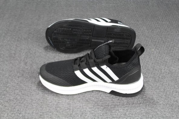 YAZKIŞ Çocuk Gri Beyaz Yan Çizgili Bağcıksız Günlük Spor Ayakkabı - 7