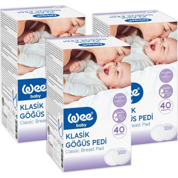 Wee Baby 132 Klasik Göğüs Pedi 40lı- 3 Adet - 1