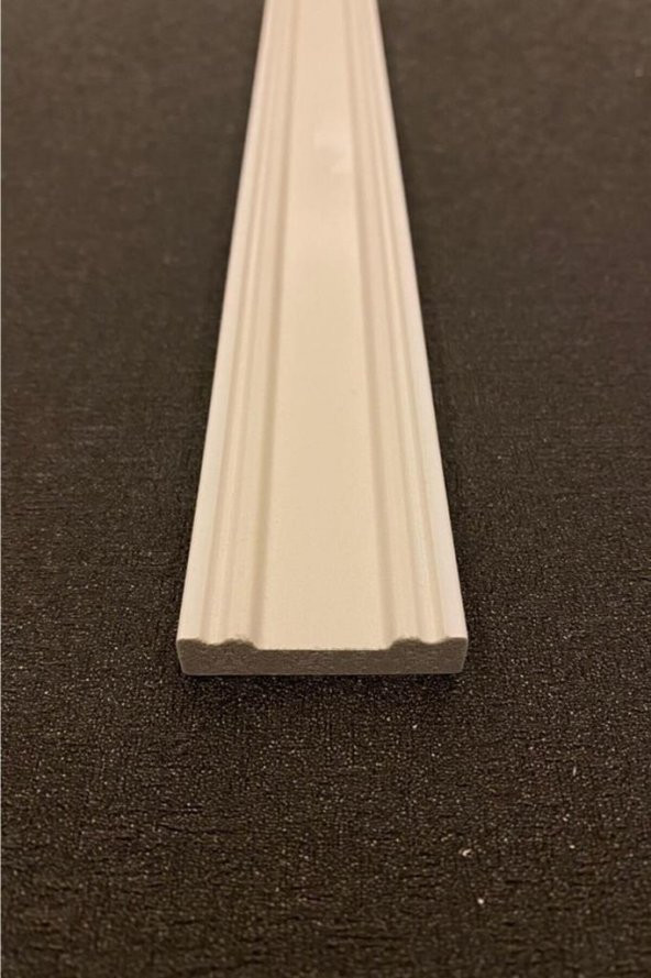 Renkli Duvarlar Boyanabilir Beyaz Düz Duvar Çıtası Dekoratif 4 cm x 240 cm 4 Adet - 2