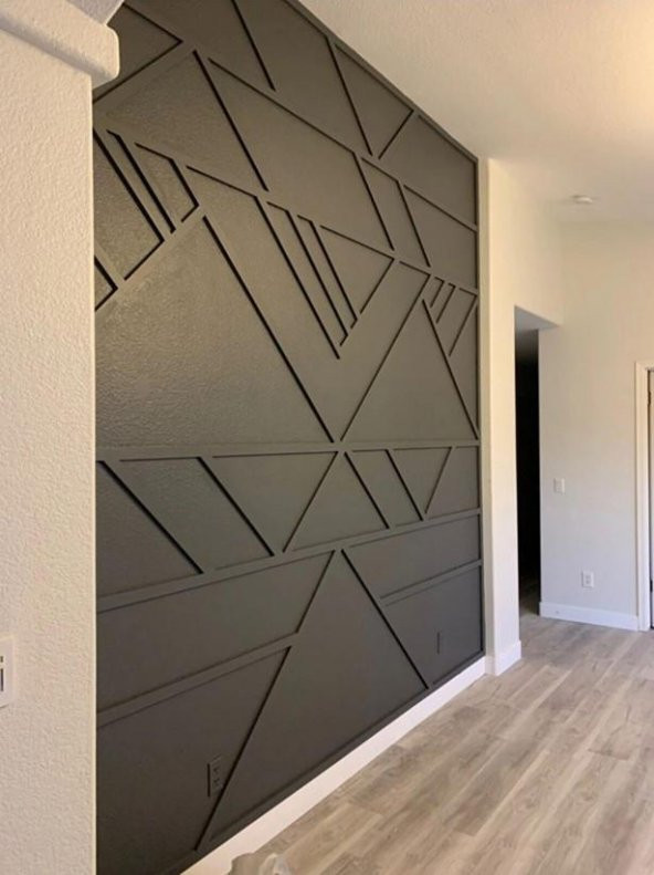 Renkli Duvarlar Boyanabilir Beyaz Düz Duvar Çıtası Dekoratif 4 cm x 240 cm 4 Adet - 6