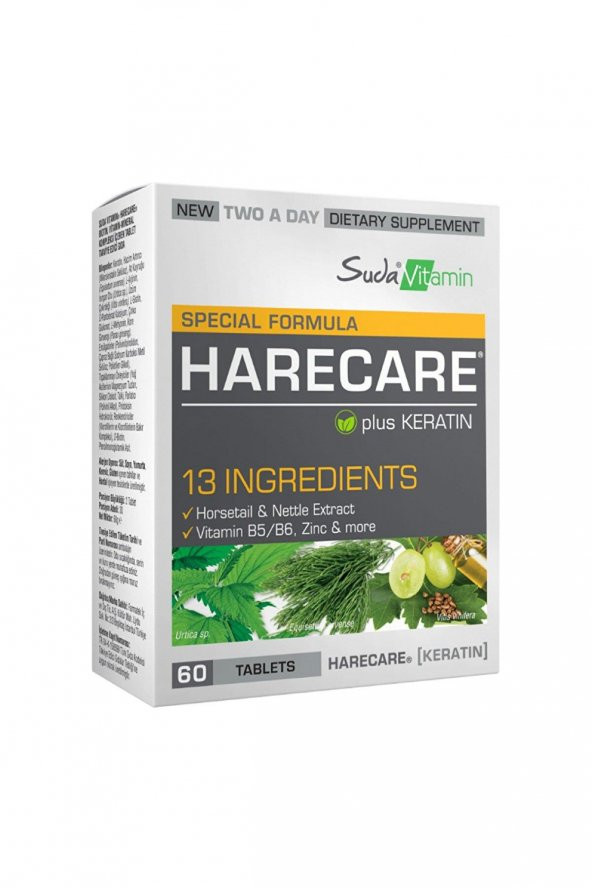 Suda Vitamin Harecare 60 Tablet 8681571352228