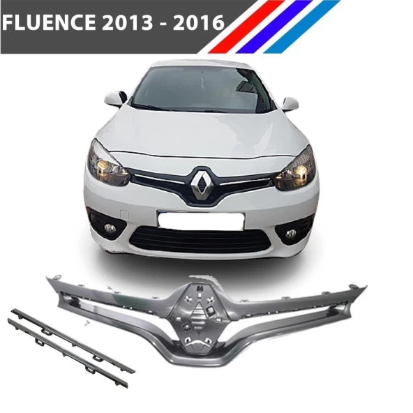 Renault Fluence Ön Panjur Çıtası Nikelaj Takım 2013-2016
