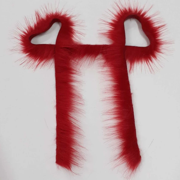 Kürk Şerit ( 1.5 Metre ) Kırmızı