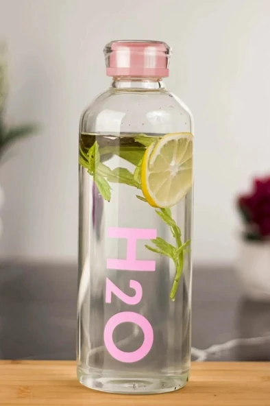 Tohana Borosilikat Cam Matara 1 Litre Pembe H2O81004 ürün görseli 1