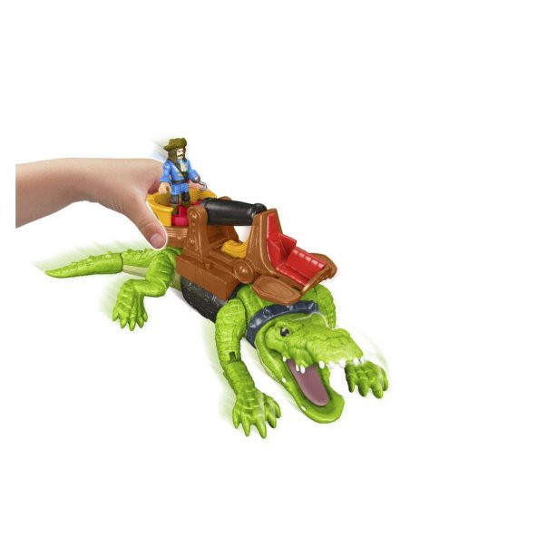 Imaginext Yürüyen Timsah ve Korsan Hook DHH63 Lisanslı Ürün - 3