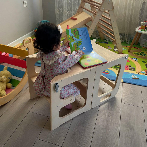 öğrenme kulesi - aktivite masası - mama masası - 2
