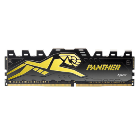 Apacer Panther Black-Gold 16GB (2x8GB) 3200Mhz CL16 DDR4 Gaming Ram (AH4U16G32C28Y7GAA-2) - 1