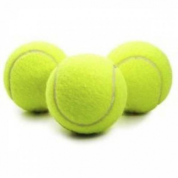 3 Adet Kaliteli Antrenman Tenis Topu Sarı Sekme Garantili