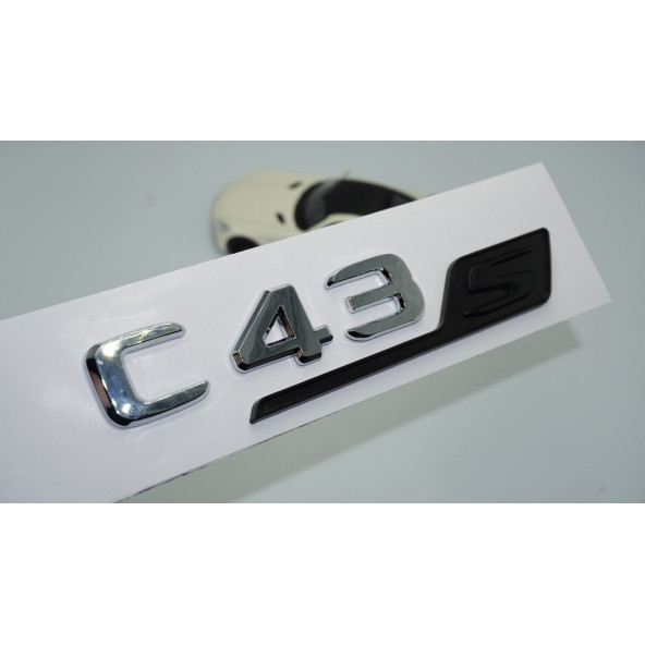 DK Tuning C43S Bagaj Siyah Krom ABS 3M 3D Yazı Logo Benz İle Uyumlu