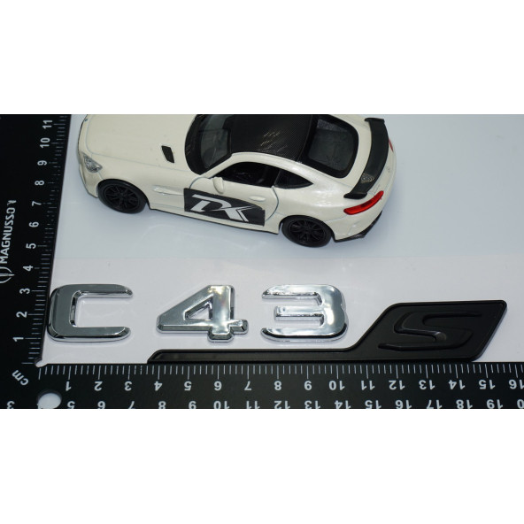 DK Tuning C43S Bagaj Siyah Krom ABS 3M 3D Yazı Logo Benz İle Uyumlu - 4