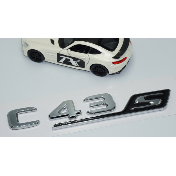 DK Tuning C43S Bagaj Krom Siyah ABS 3M 3D Yazı Logo Benz İle Uyumlu - 3