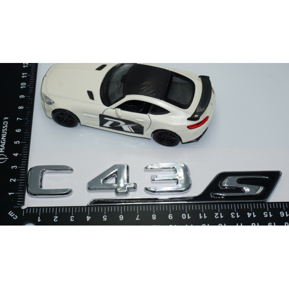 DK Tuning C43S Bagaj Krom Siyah ABS 3M 3D Yazı Logo Benz İle Uyumlu - 4
