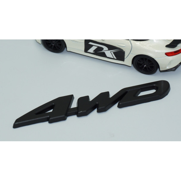 DK Tuning Arazi Off Road 4WD Siyah Metal 3M 3D Yazı Logo Amblem - 3