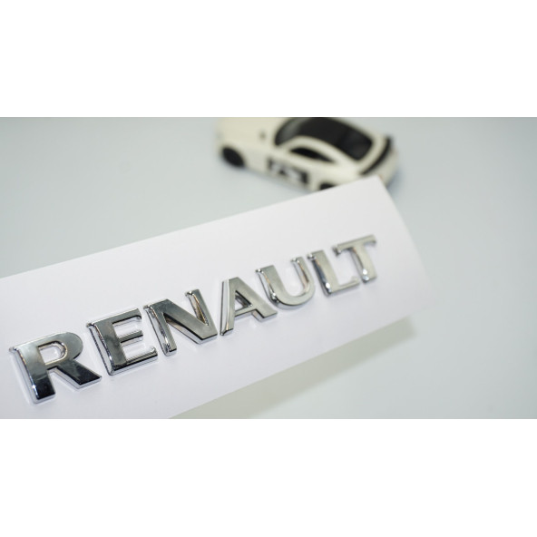 DK Tuning Bagaj 3M 3D Krom ABS Logo Amblem Renault İle Uyumlu